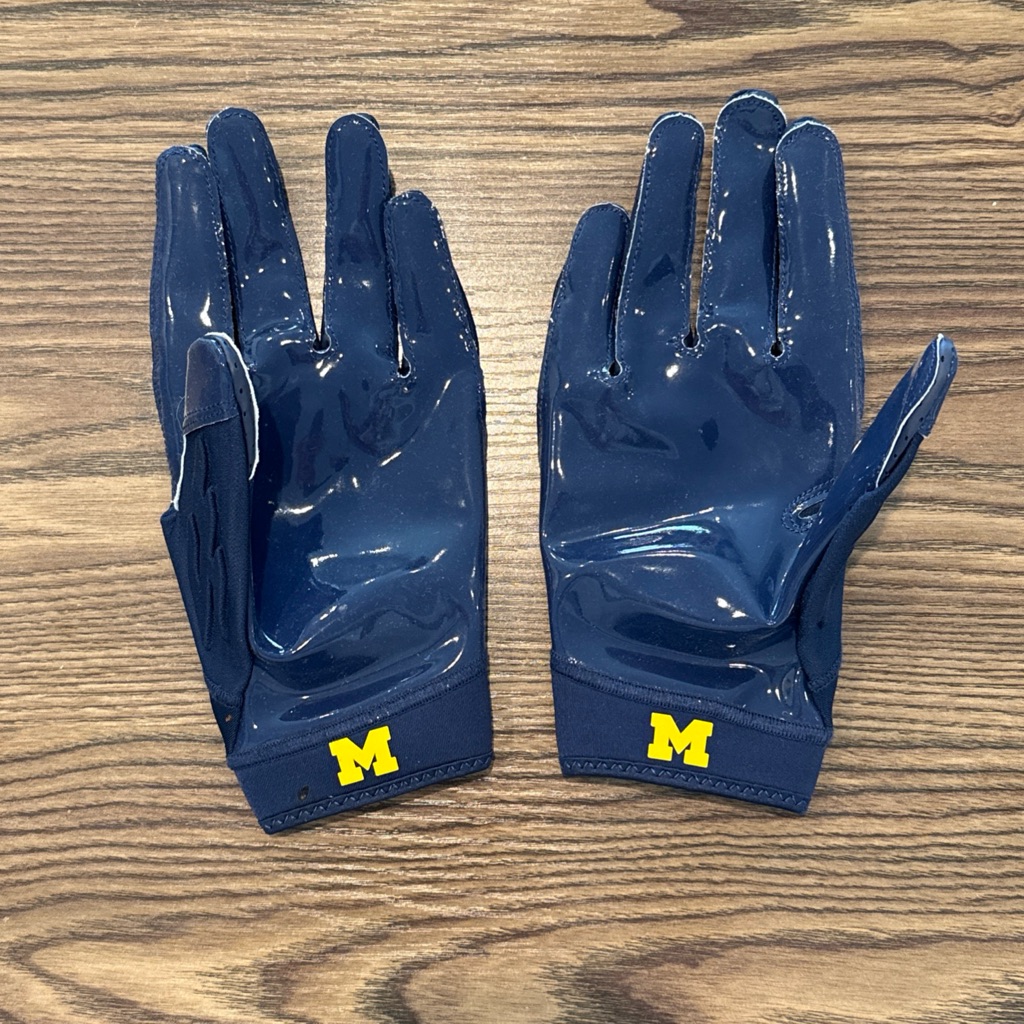 Men’s Xl Jordan Superbad 6.0 Michigan Wolverines Nike Football Gloves Jumpman